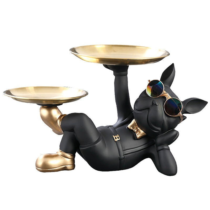 French Bulldog Catchall Bowl &amp; Tray Statue – photo 3