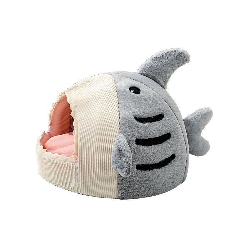 Shark Cave Pet Bed with Cushion – photo 7