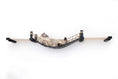 Charger l'image dans la visionneuse de la galerie, Double Cat Hammock and Climbing Bridge Combo; cat bridge in natural wood with rope net, one cat resting.
