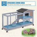 Bild in Galerie-Betrachter laden, Premium Outdoor Indoor Two Layer Wooden Rabbit Hutch Waterproof Roof by Vivalo
