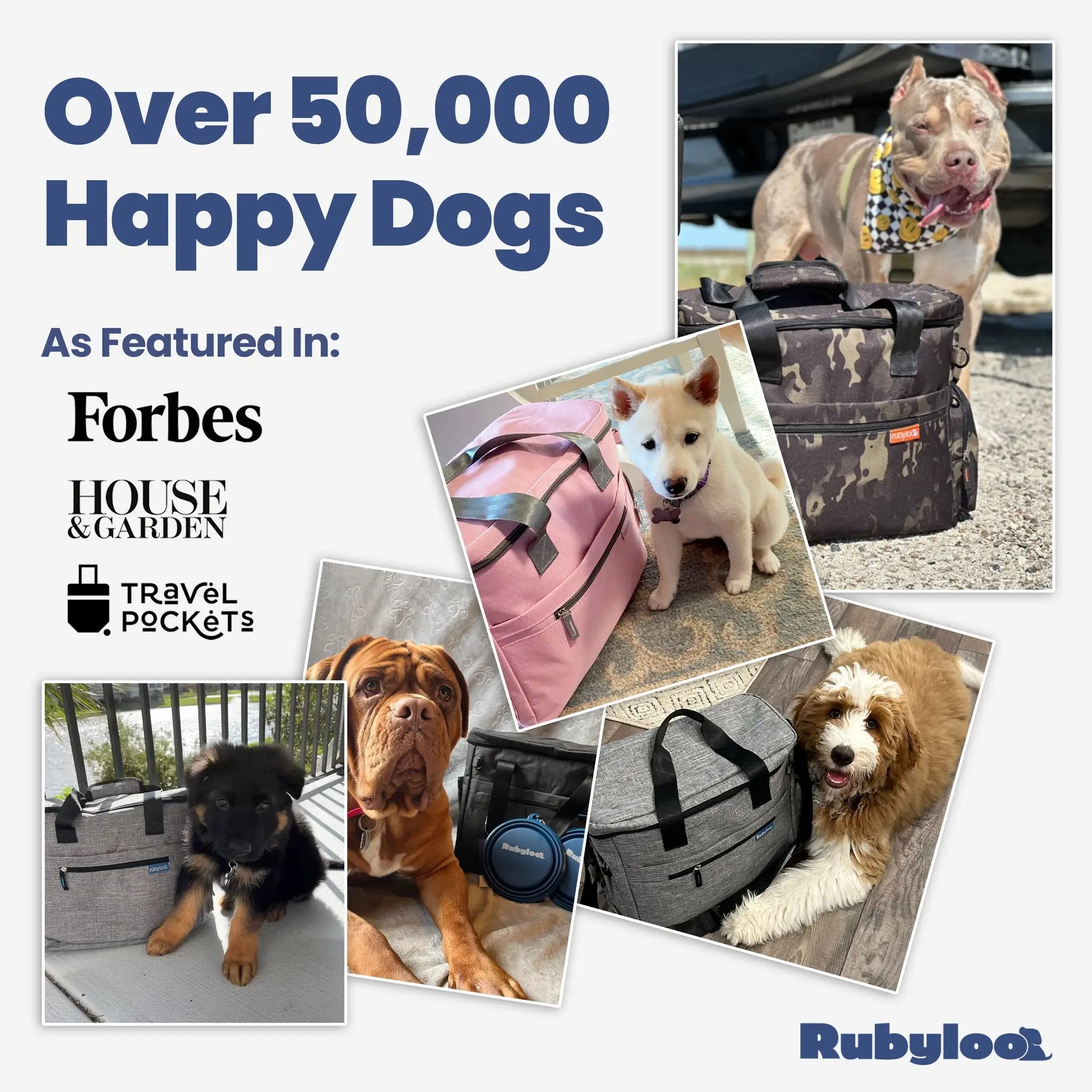 The Original Doggy Bag™ Dog Travel Bag for Supplies by Rubyloo