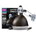 Load image into Gallery viewer, Arcadia Ceramic Reflector Clamp Lamp, graphite; two lamps for reptile & amphibian habitat heating.
