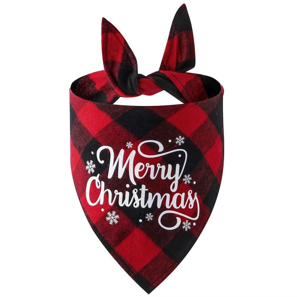 Christmas Plaid Dog &amp; Cat Bandana – photo 9