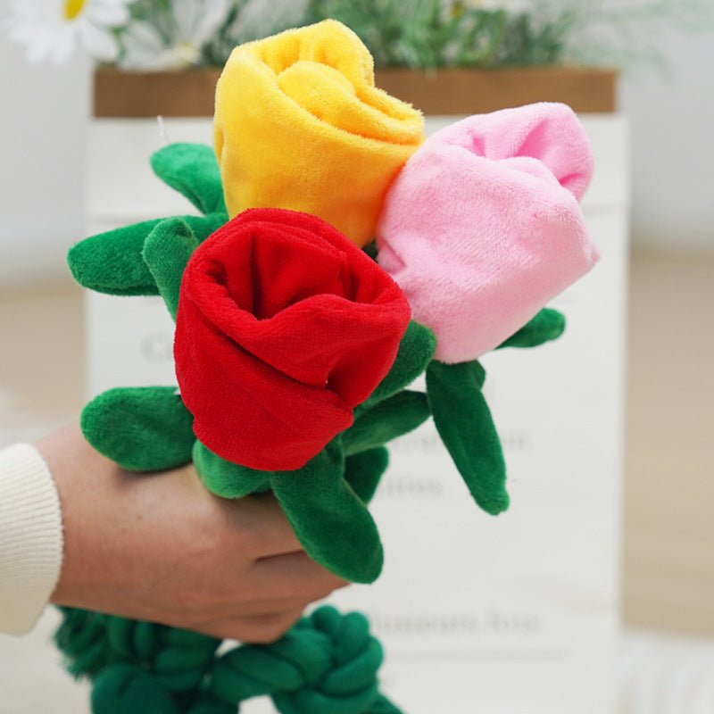 Rose Flower Rope Tug Dog Toy – photo 3