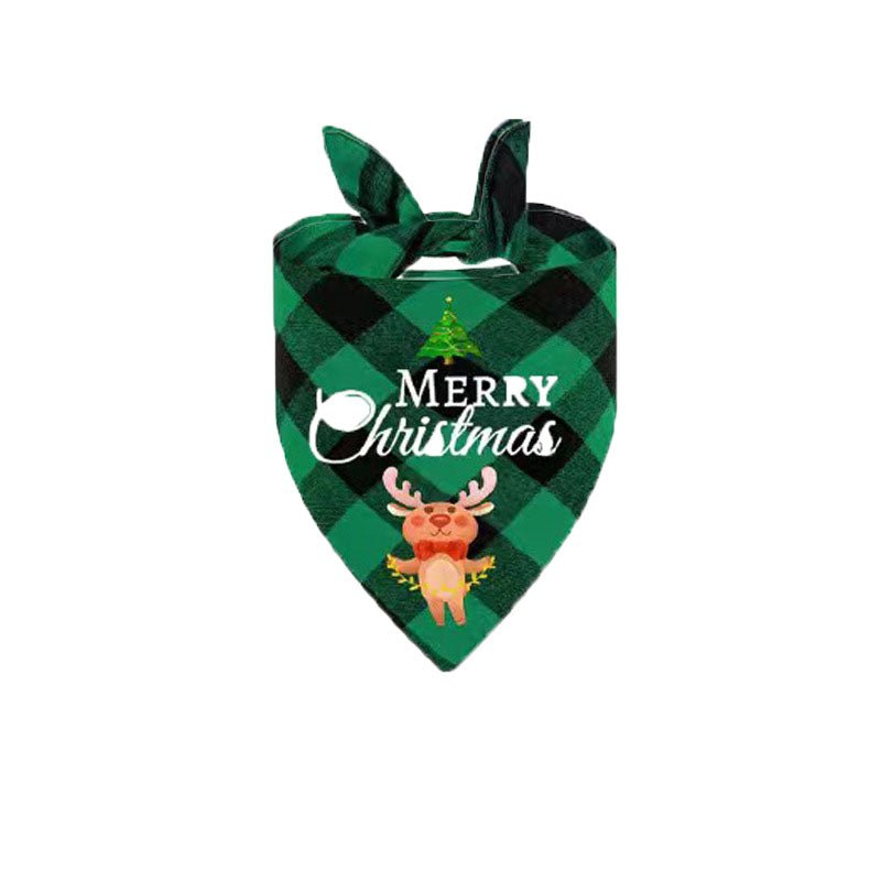Christmas Plaid Dog &amp; Cat Bandana – photo 5
