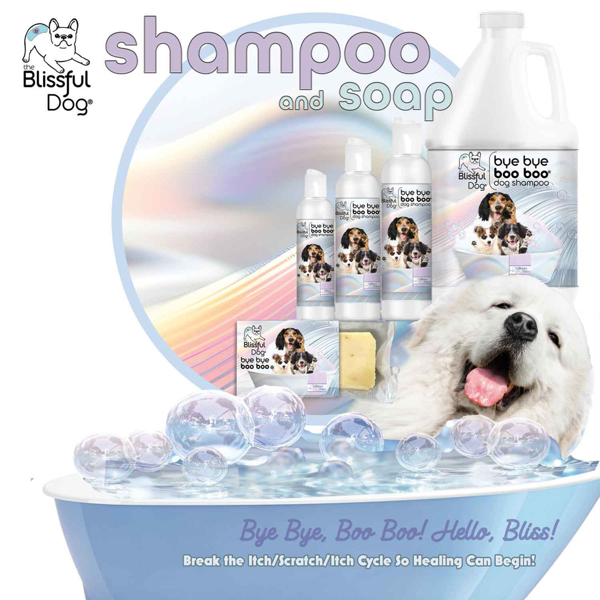 Bye Bye Boo Boo Dog Shampoo and Bar Soap