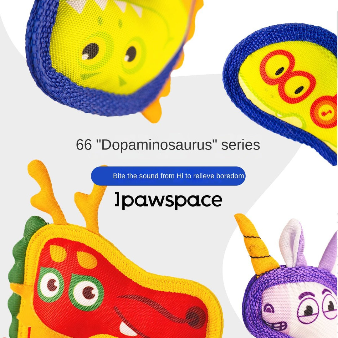 1pawspace Dopaminosaurus Squeaky Oxford Dog Toy – Dragon or Chameleon – photo 3