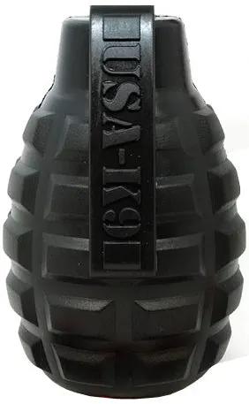 USA-K9 Army Green Grenade Dog Chew Toy Treat Dispenser K9 Durable by SodaPup/True Dogs, LLC