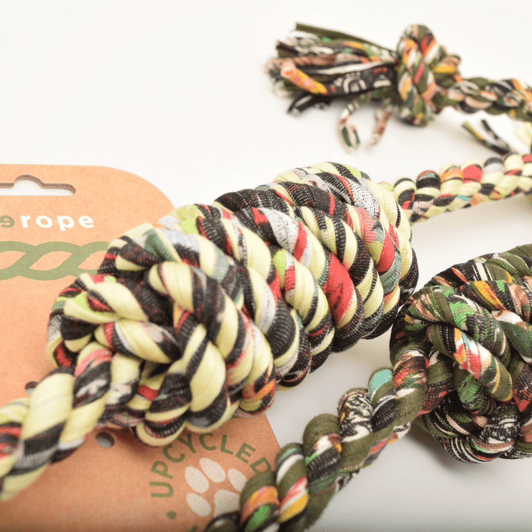 ReRope Barreled Upcycled Rope Dog Toy