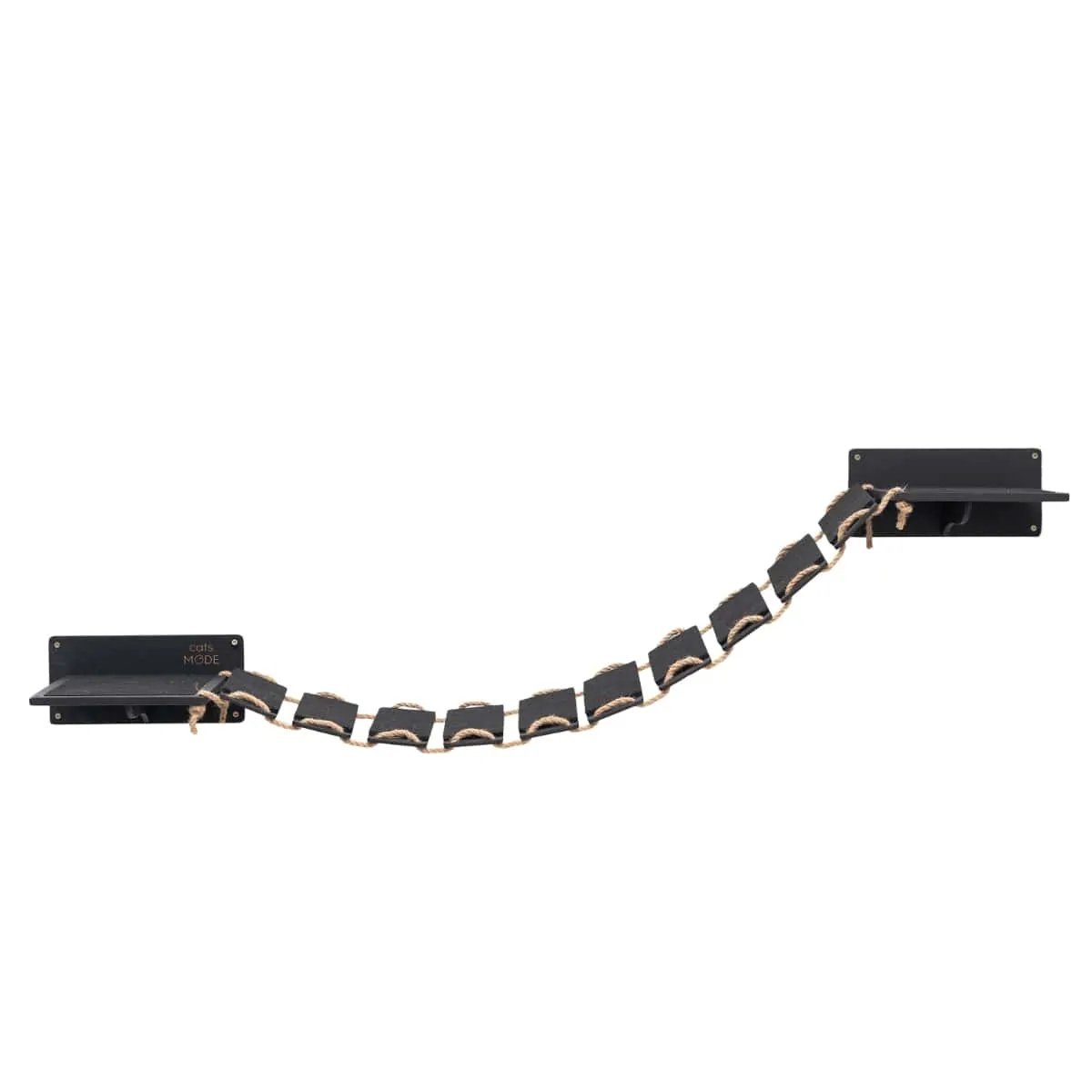 Enjoy The Wood Wall Cat Walk Black 48 Inch Wooden Climbing Bridge by Enjoy The Wood