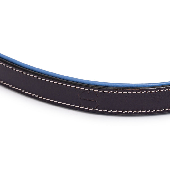 Halter Ego Blossom Leather Dog Leash, padded handle