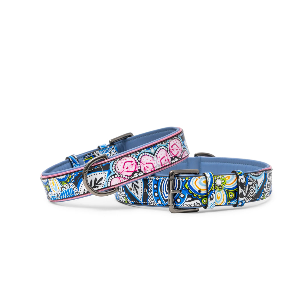 Halter Ego Blossom Leather Dog Collar