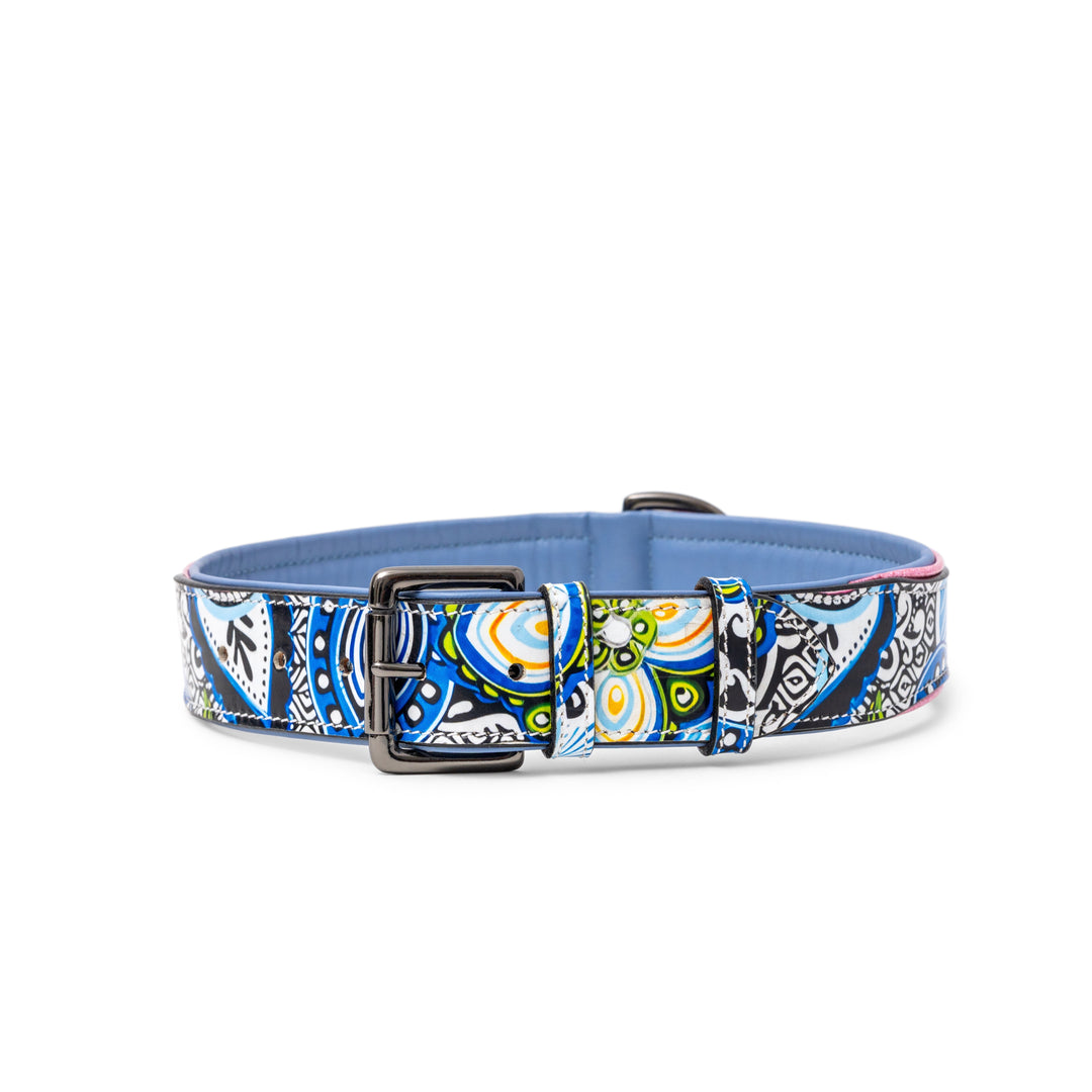 Halter Ego Blossom Leather Dog Collar