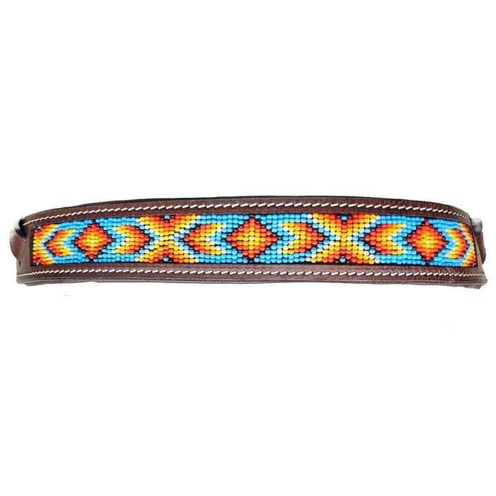 Tahoe Tack Navajo Beaded Bitless Leather Bridle with Reins