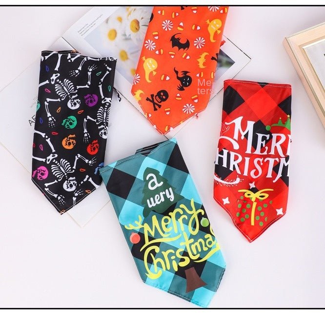 Holiday Dog &amp; Cat Bandana – Halloween, Christmas &amp; Fall Prints – photo 3
