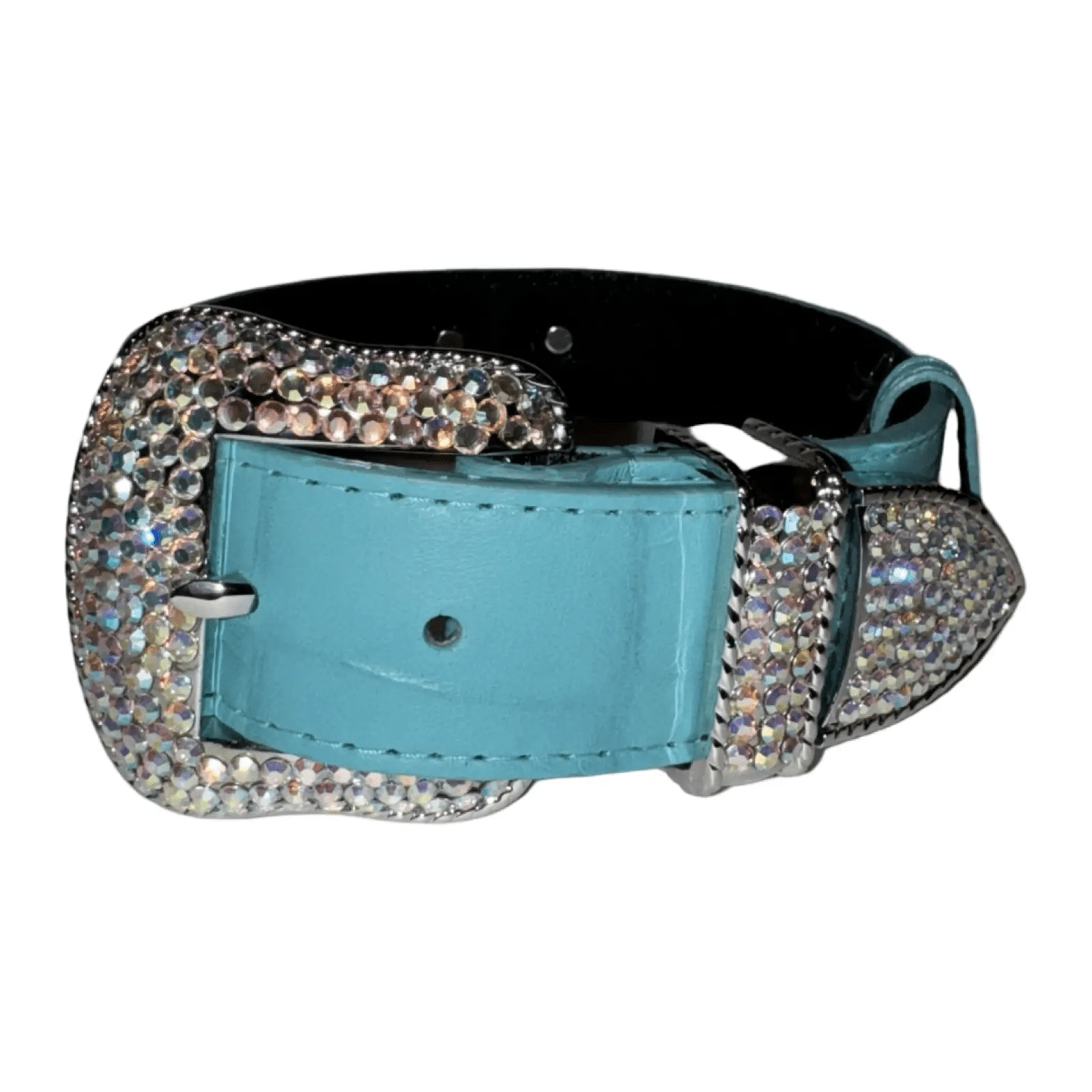 Tiffany Collection Turquoise Embossed Collar by Allysa Payne Beverly Hills