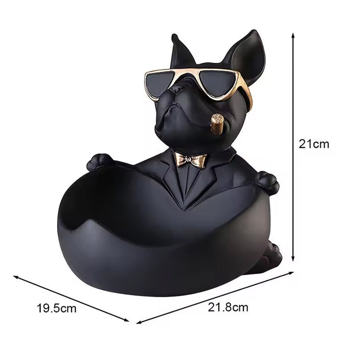 French Bulldog Catchall Bowl &amp; Tray Statue – photo 11
