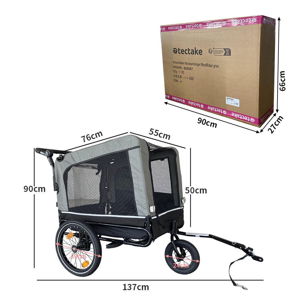 Foldable Dog Bike Trailer &amp; Stroller – photo 8