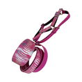 Bild in Galerie-Betrachter laden, Pavé In Pink iridescent snake 3-inch wide 3-piece collar, leash, harness set by Allysa Payne Beverly Hills
