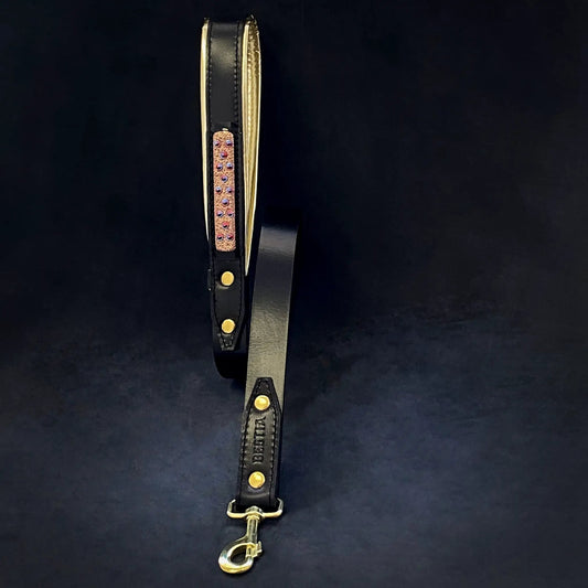 The Candy Dog Leash Black - Standard Leashes from Bestia Dog Gear