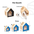 Gallery viewerに画像を読み込む, White Booth Style Wooden Dog House For Small Indoor Breeds Durable Pet Bed Room Decor Furniture Shelter Safe Space by Enjoy The Wood
