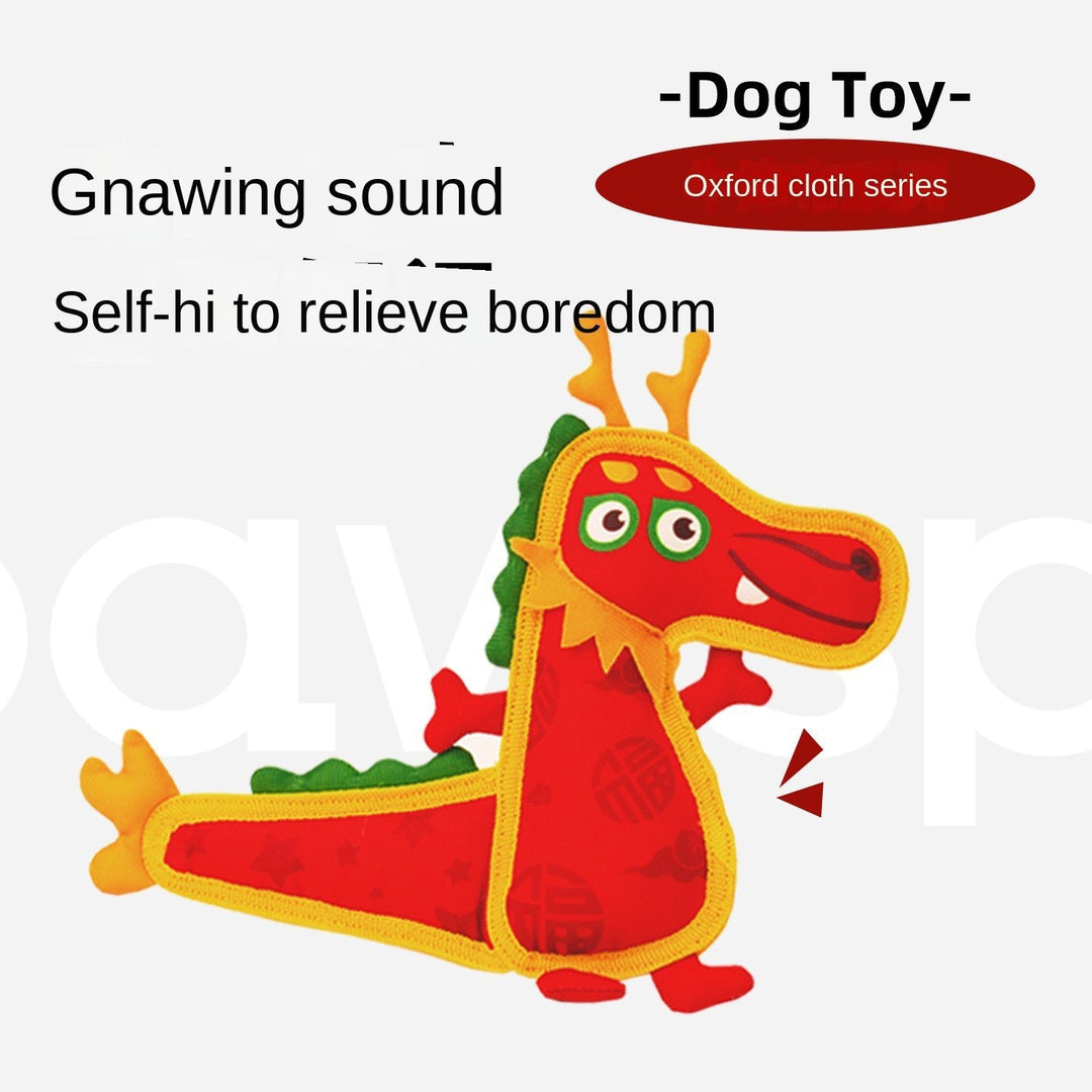 1pawspace Dopaminosaurus Squeaky Oxford Dog Toy – Dragon or Chameleon – photo 2