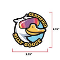 Load image into Gallery viewer, Certified Silly Goose Morale Patch 2.75 Inch Embroidered Hook Backing by kiloninerpets
