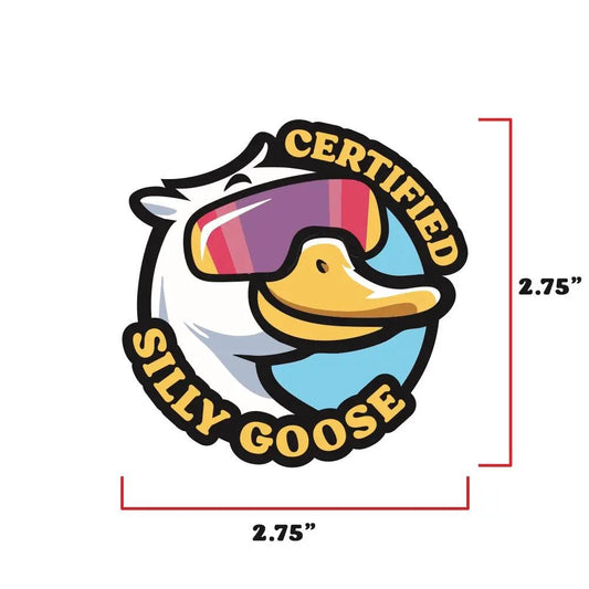 Certified Silly Goose Morale Patch 2.75 Inch Embroidered Hook Backing by kiloninerpets