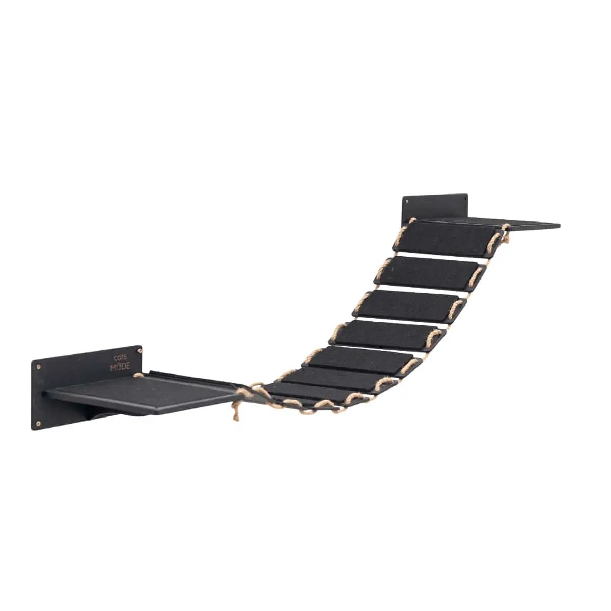 Enjoy The Wood Wall Cat Walk Black 48 Inch Wooden Climbing Bridge by Enjoy The Wood