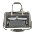 Load image into Gallery viewer, Mr. Peanut's Gold Series Big Apple XL Expandable Pet Carrier V3.0, gray fabric with front mesh panel

