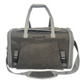 Load image into Gallery viewer, Mr. Peanut's Gold Series Big Apple XL Expandable Pet Carrier V3.0, gray fabric, air travel approved.

