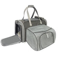 Load image into Gallery viewer, Mr. Peanut's Gold Series Big Apple XL Expandable Pet Carrier V3.0, grey fabric with mesh front and expandable sides
