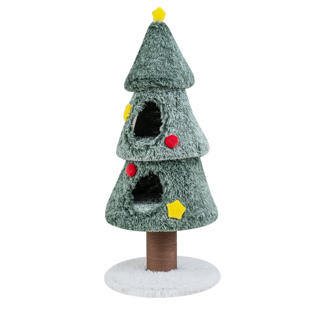 The Flocked Pine Cat Tree – 50 Inch