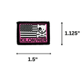 Bild in Galerie-Betrachter laden, Mini Freedom Dog Crossbones Woven Morale Patch Hook Backing 3 Colors by kiloninerpets

