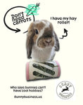 Load image into Gallery viewer, Hay Roller Rabbit Foraging Toy With Greens Holder Active Enrichment by Bunny Business
