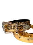 Bild in Galerie-Betrachter laden, Glam Gold Italian Leather Collar Set by Allysa Payne Beverly Hills
