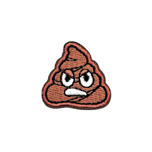 Mini Stinky Poop Morale Patch 1X1 Inch High Embroidered Hook Fastener by kiloninerpets