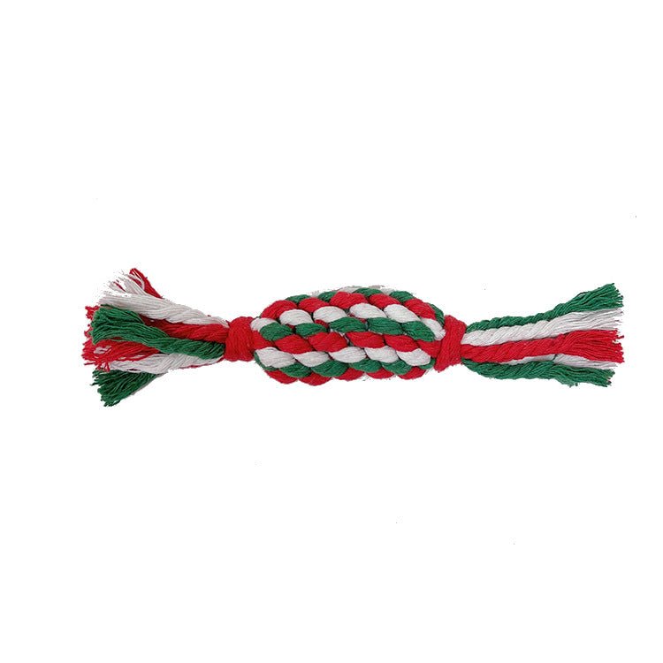 Christmas Cotton Rope Dog Toy Set – 5 or 6 Pieces – photo 5