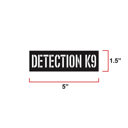Detection K9 Laser Cut Reflective Morale Patch Hook Fastener 1.5 X 5 by kiloninerpets