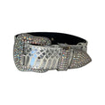 Load image into Gallery viewer, Stunning Silver Snake/Swarovski Crystal Hardware Collar by Allysa Payne Beverly Hills, crystal-embellished buckle.
