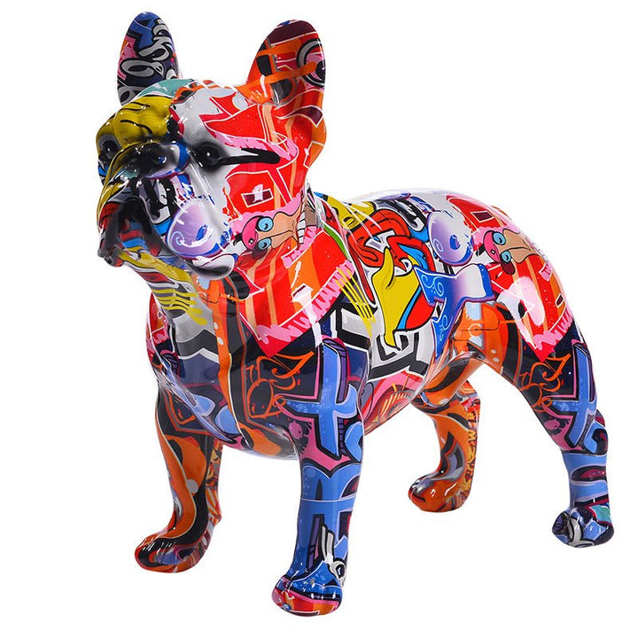 Graffiti French Bulldog Statue