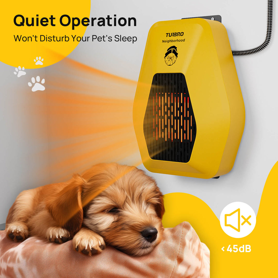 TURBRO Neighborhood DH800A Dog House Heater – 800W, WiFi Option