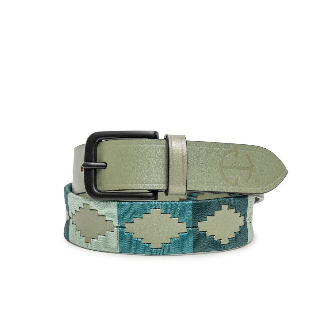 Halter Ego Sea Glass Leather Polo Belt