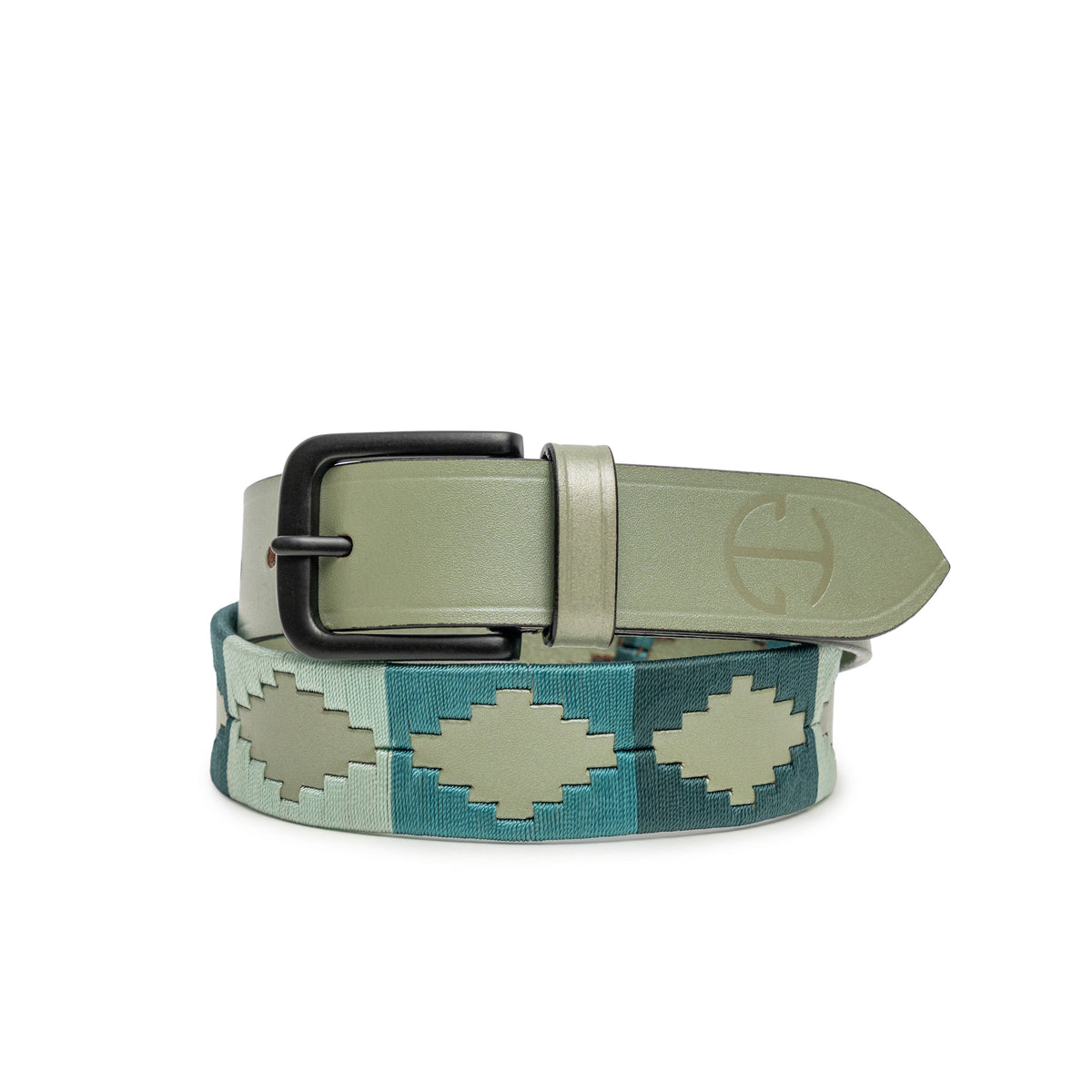 Halter Ego Sea Glass Leather Polo Belt