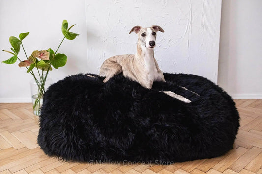 Oval Sheepskin™ Luxury Pet Bed by Nai Pet Store