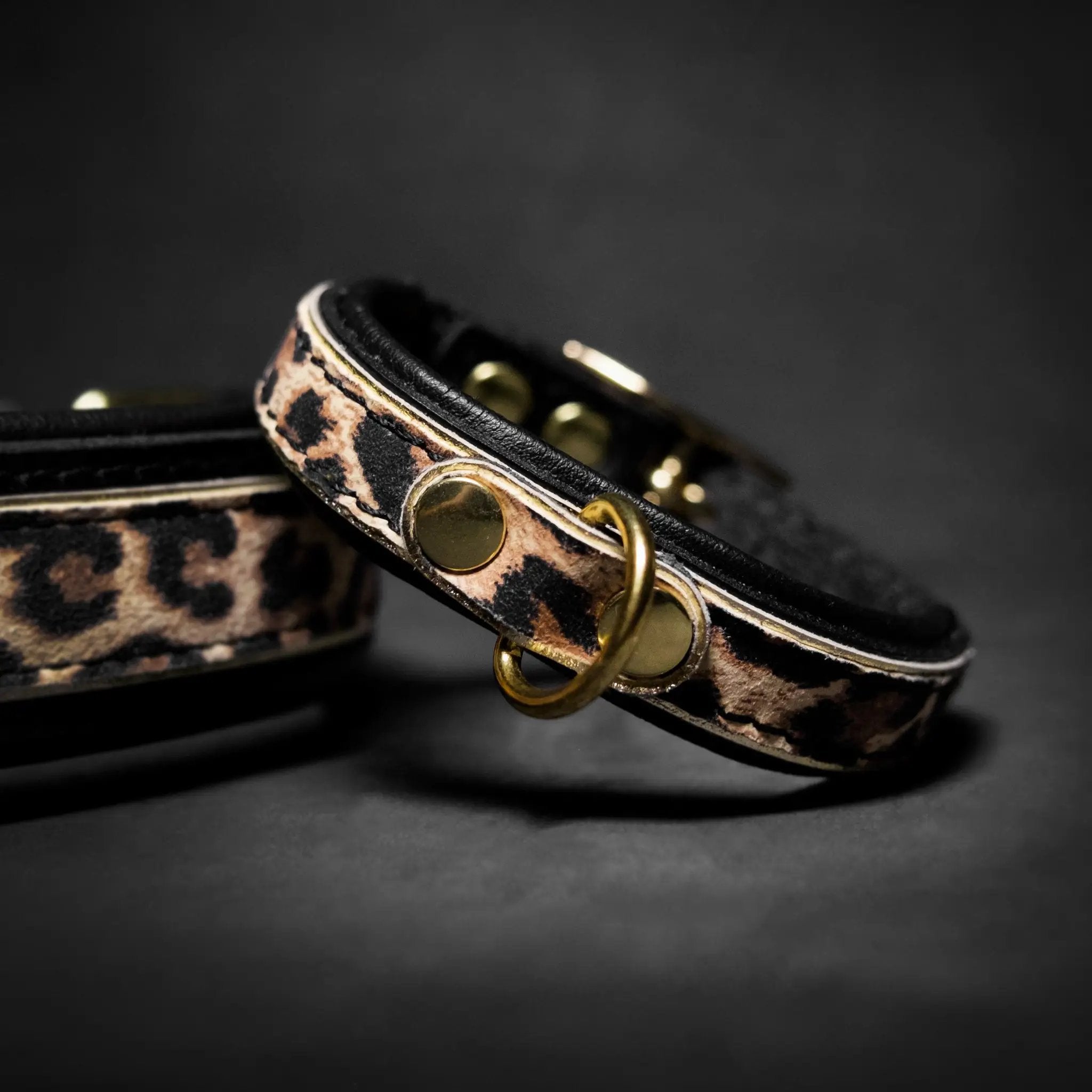 Bestia Dog Gear Leopard Puppy Collar Luxury Collection Pre Order by Bestia Dog Gear