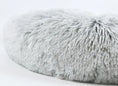 Load image into Gallery viewer, Mr. Peanut's 28-inch OrthoPlush Pet Bed, snowflake white two-tone fluffy plush fabric close-up
