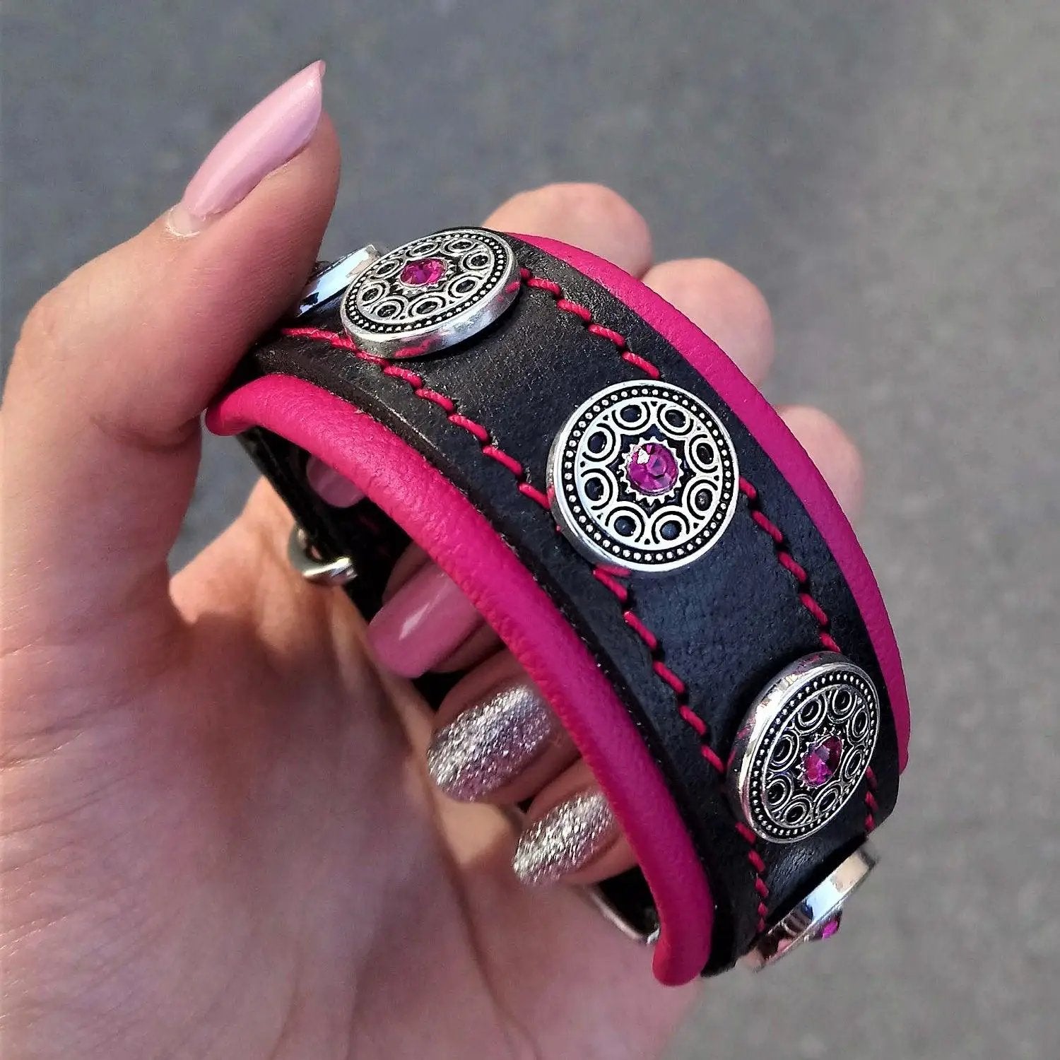 The "Bijou" handmade puppy collar - Pet Collars & Harnesses from Bestia Dog Gear