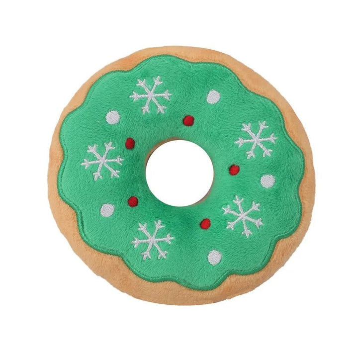 Christmas Plush Dog Toys – Santa, Reindeer, Gingerbread &amp; Donut – photo 7