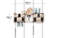 Load image into Gallery viewer, Super Mario Cat Tree Cat Condo by Catastrophic Creations, beige-and-black checker two side condos
